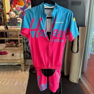 Capo Women's Cycling Jersey - Pink and Blue